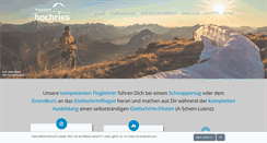 Desktop Screenshot of flugschule-hochries.de